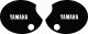Side Cover Decal Set 'YAMAHA', right+left, black (white lettering)
