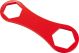 KEDO Double Ring Spanner SW24/27mm, aluminium, travel tool for fuel petcock strainer & timing chain tensioner cap, fits in OEM toolbox