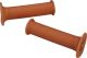 Poignées caoutchouc 'seventy-one', caoutchouc naturel, couleur caramel, long. 126mm, la paire