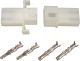 2-Way BELGARDA Plug Housing Set INCLUDING 2x2 Round Contacts
