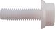 Plastic Screw with M6x20mm Flange, hexagonal A/F10 and Torx/T30 drive, for fastening the fork protectors in off-road use, material: nylon/PA