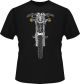 T-Shirt SR500 frontal, black, size M-XXL, two-coloured print, 100% cotton