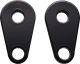 Supports arrières de clignos JvB-moto Super7, aluminium époxy noir, pour clignos avec tiges de 8mm (nécessite le garde-boue art. JVB0038)