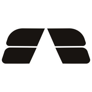 Kit d'autocollants noirs de caches latéraux (4 pièces pour art. 22419)