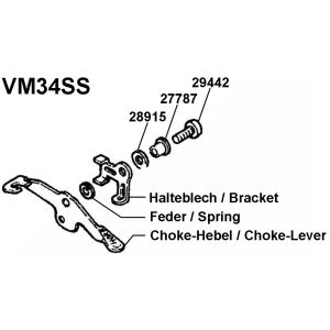 Plastic Washer for Choke Bushing Item 27787, OEM reference # 2J2-14962-00
