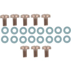 Stainless Steel Mounting Kit for Heat Shields (3x M6x12 for expansion chamber, M6x10 for header pipe / silencer), 16x heat-resistant washers