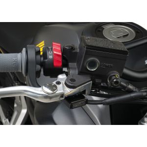 Paire de clignotants avant LED JvB-moto 'Super7', support époxy noir, homologué, kit complet