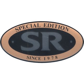 Emblème 'SR Special Edition since 1978' or/chrome/noir, pièce