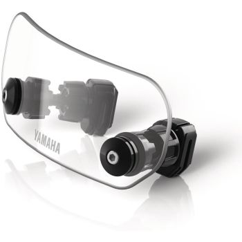 Attachment for Windscreen (OEM), adjustable for improved protection against wind and weather, easy to install and to remove (clip-on)