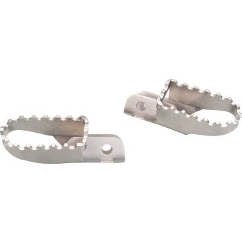 Repose pieds inox renforcés KEDO (droit et gauche), pour axe de 8mm, la paire
