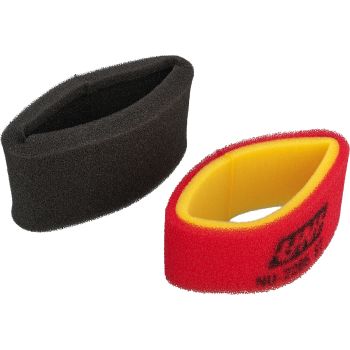 Offroad Air Filter Set UNI, inside & outside with double layer foam coarse/fine, washable & reusable, dry, needs oil (item 40852/40853)