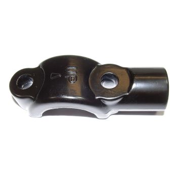 Handlebar Clamp for Clutch and Brake Fittings, with mirror thread M10x1.25 right-hand, width 20mm, hole spacing 32mm, suitable for 22mm handlebars