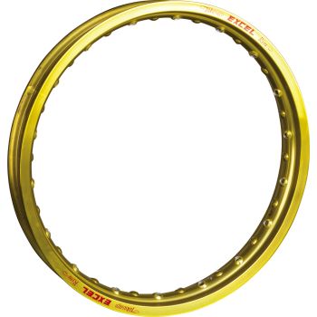 Flattrack-Felge 2.15x19' Excel, gelbgold eloxiert, Bohrmuster passend für SR500 vorn und eingeschränkt SR/XT hinten, SONDERPOSTEN solange Vorrat reicht
