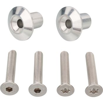 Kit fixations réservoir alu., droite et gauche, complet