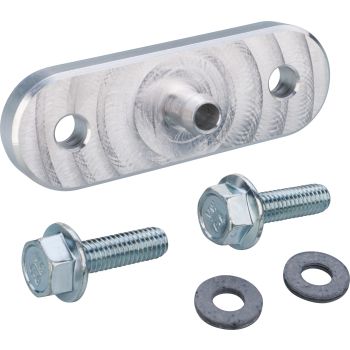 Fuel Line Adapter incl. Screws & Gasket, for direct connection of the fuel line without fuel tap, for minimalist conversions or racing purpose