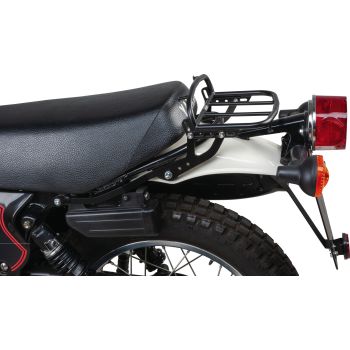 Mini Luggage Rack, stainless steel black, with brackets and mounting hardware, luggage area 23x15cm, suitable for the short seat (-'79 and '80-) ONLY
