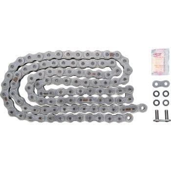 RK XW-Ring Chain Type 520XRE silver, 98 links, OPEN type with rivet chain joint, matching clip chain joint see item 91184