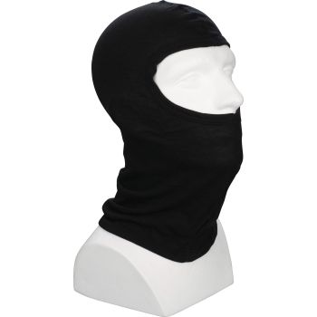 Cagoule noire, taille unique, 100% coton